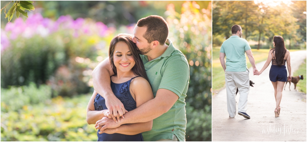 photo of blue romper outfit for engagement photos