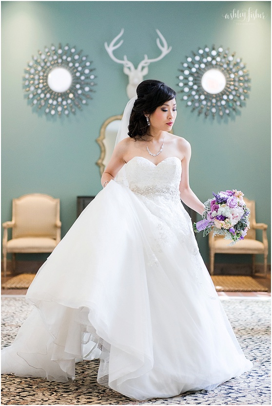 photo of elegant vietnamese bride at the Forest Park Residences