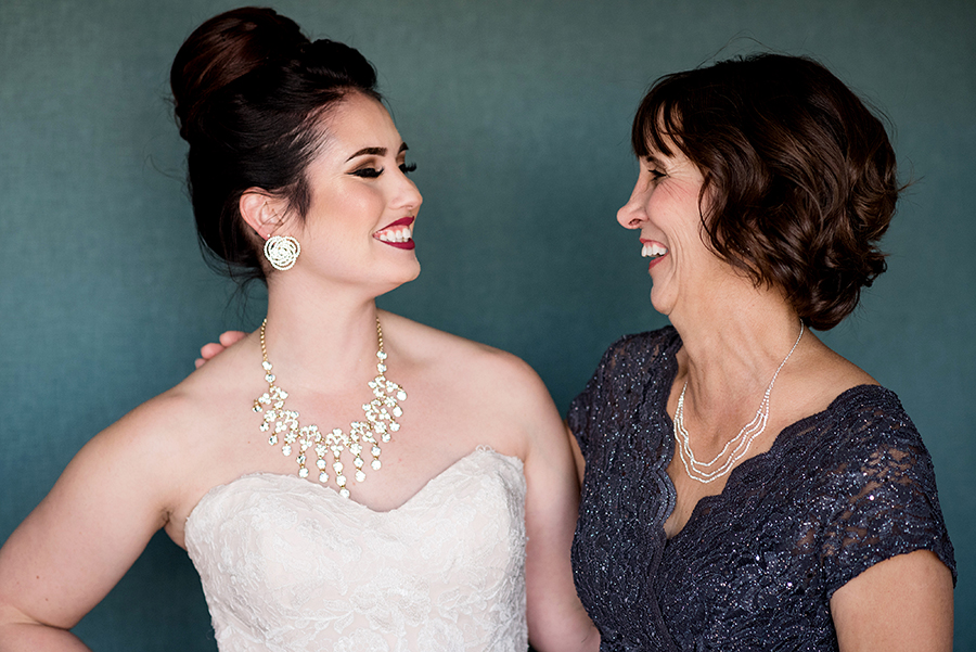 emotional portraits of the bride and her parents at pear tree inn by ashley fisher photography