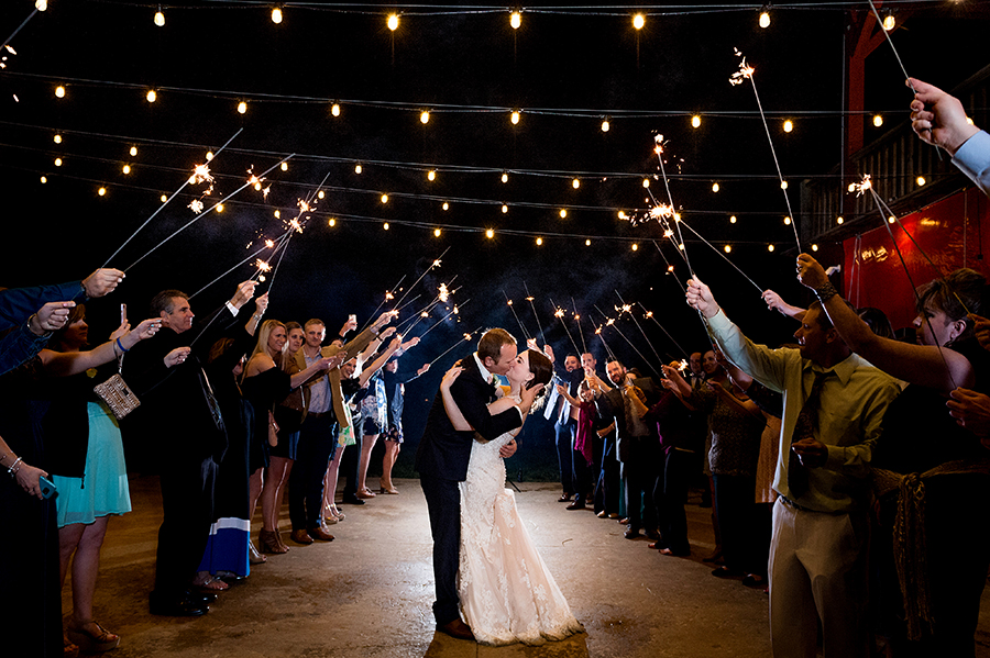 sparkler exit at cedar lake cellars by ashley fisher photography