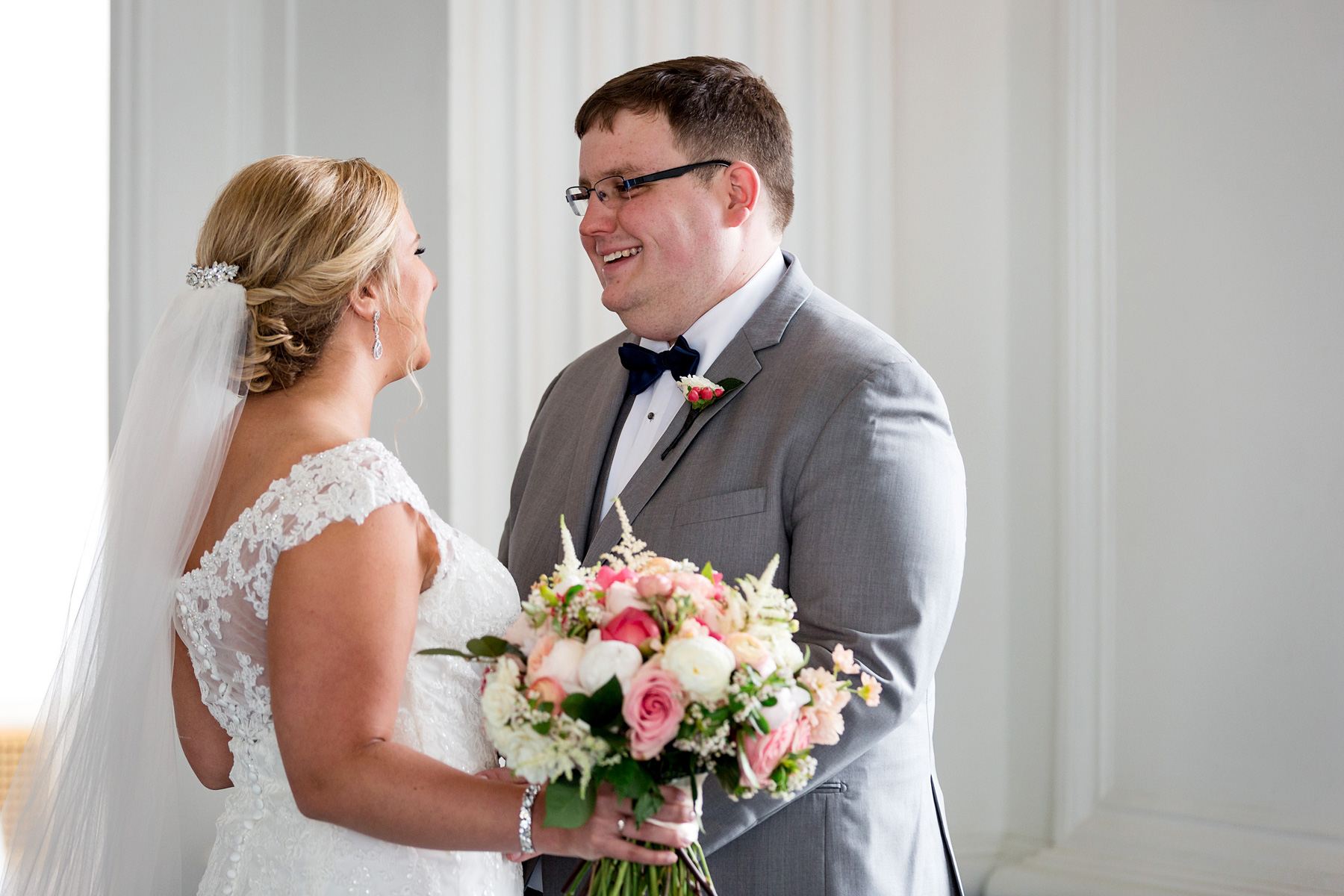 first look in crystal ballroom by ashley fisher photography