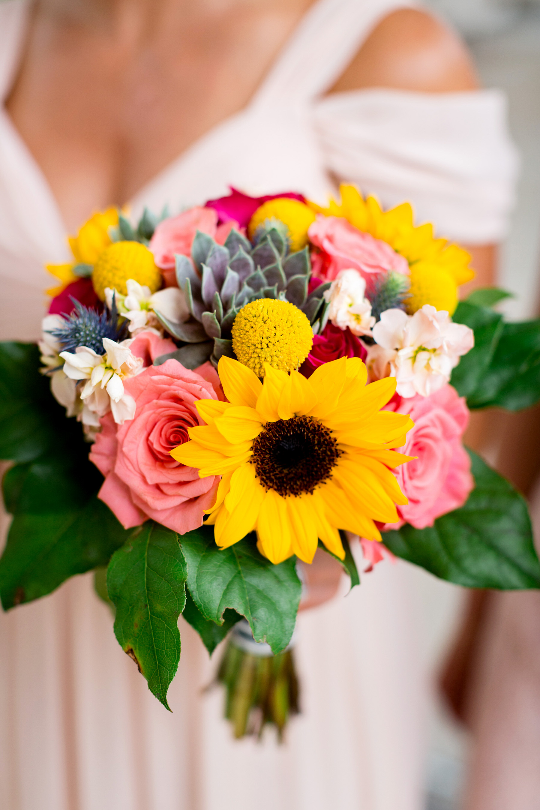 photo of bridesmaid bouquet by ashley fisher photography