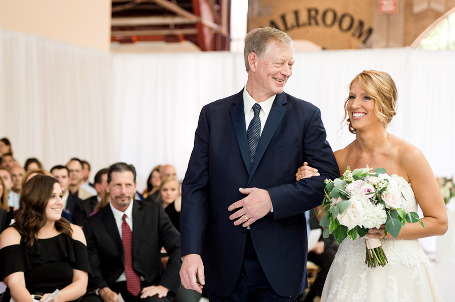 photo of ceremony in the midway at union station wedding by ashley fisher photography
