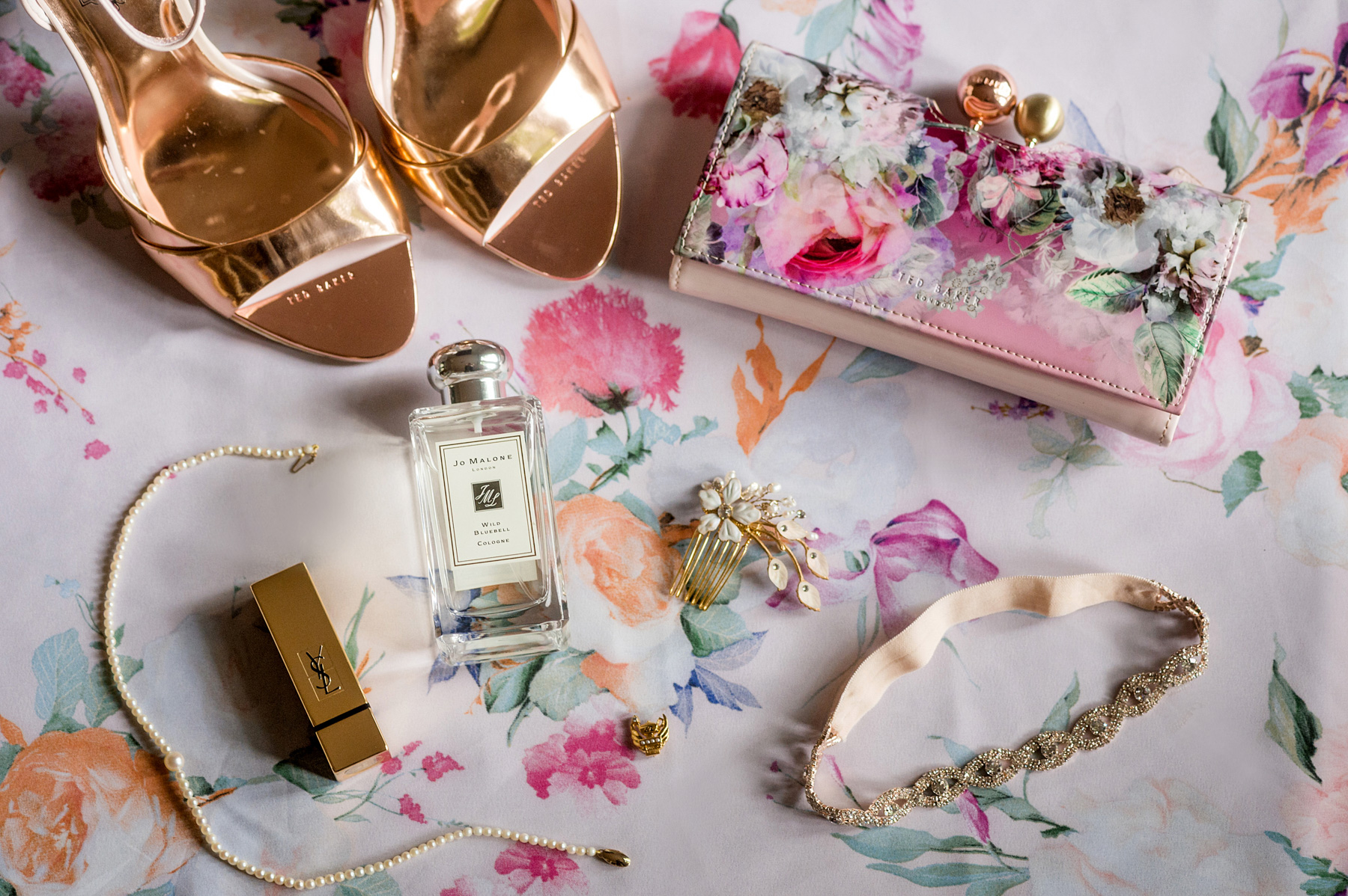 photo of ted baker bridal details by ashley fisher photography