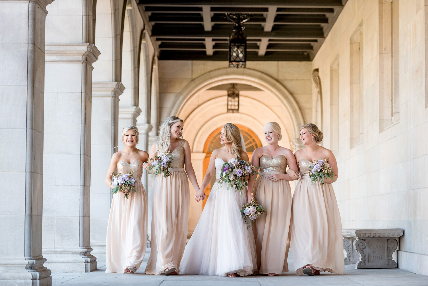 wedding party at wash u by ashley fisher photography