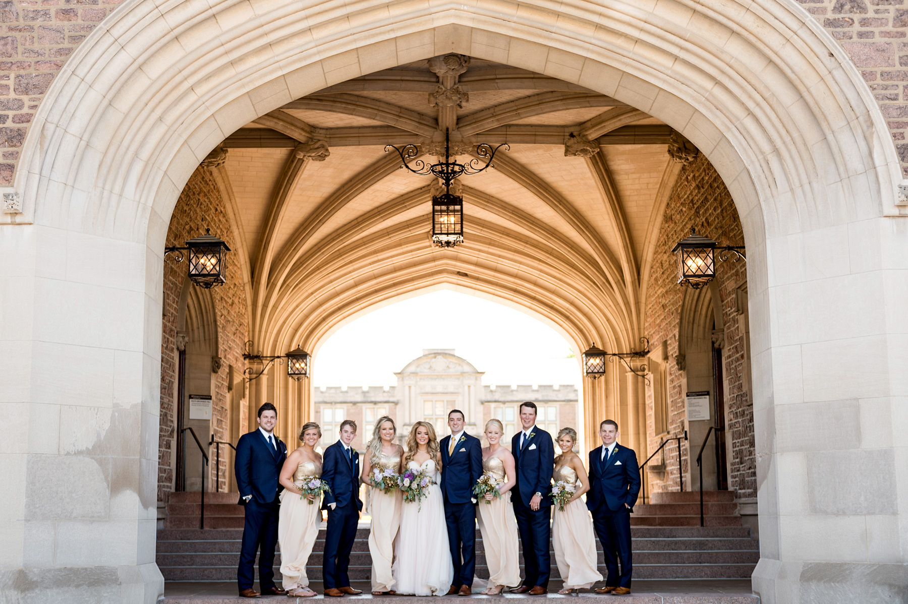 wedding party at wash u by ashley fisher photography