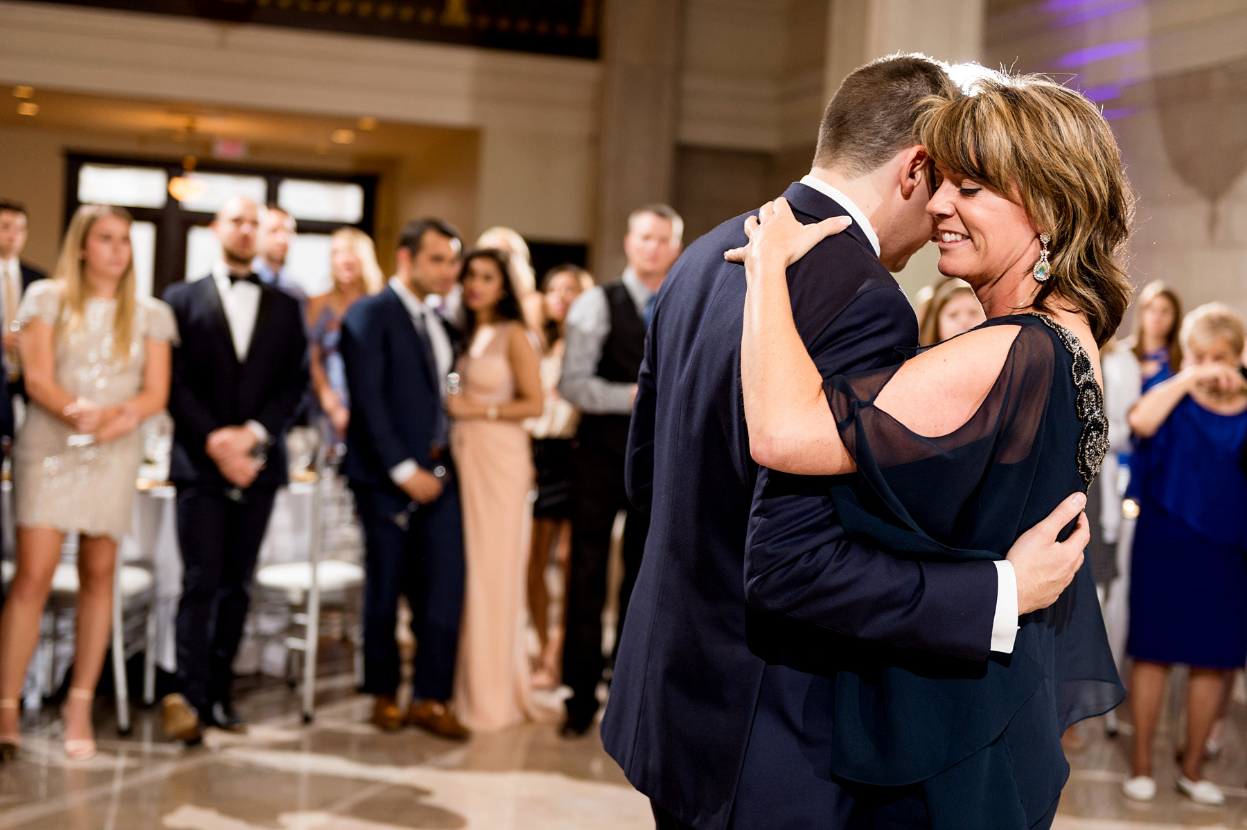 photo of statler ballroom reception by ashley fisher photography