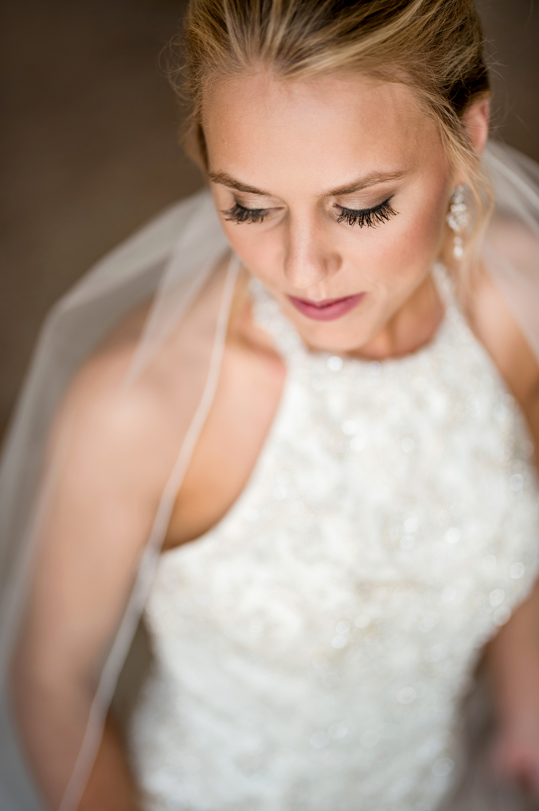 bridal portrait at white mule winery by ashley fisher photography