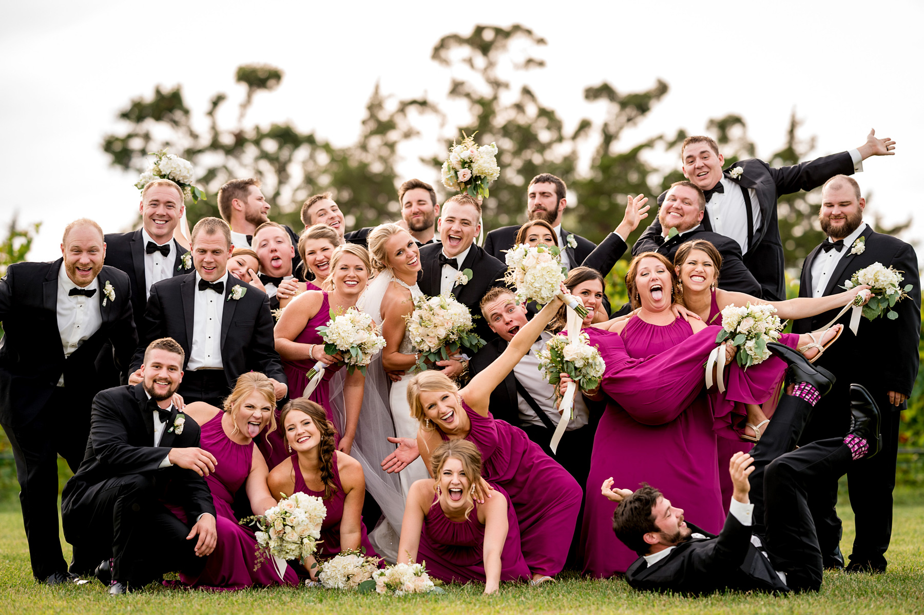 photo of wedding party by ashley fisher photography