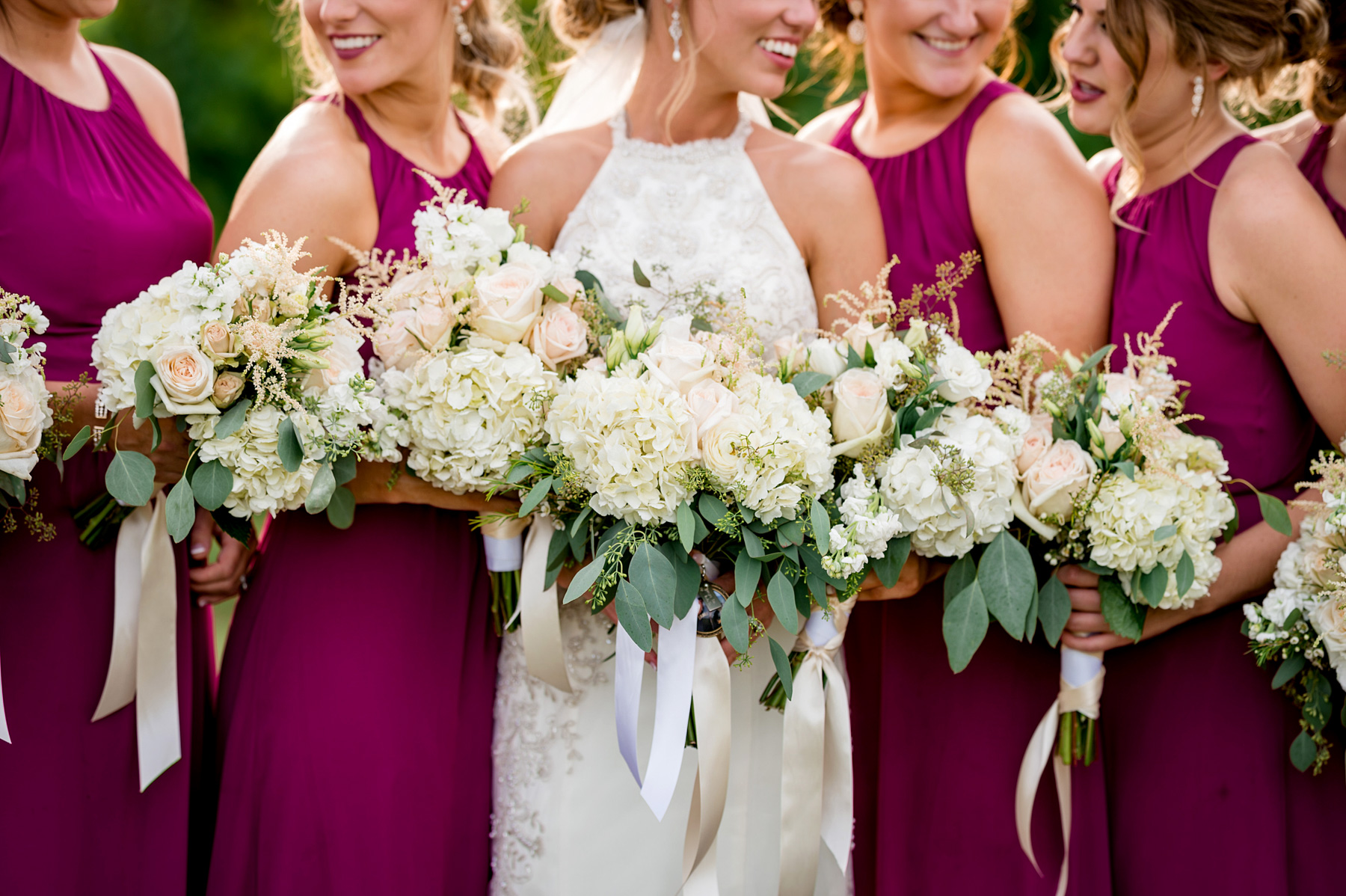 photo of gorgeous wedding bouquets by ashley fisher photography