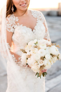 bride and groom portraits on neo rooftop by ashley fisher photography