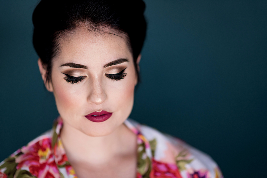 dramatic bridal makeup by ashley fisher photography