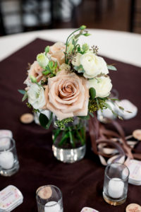 photo of centerpiece by bloomin' buckets by ashley fisher photography