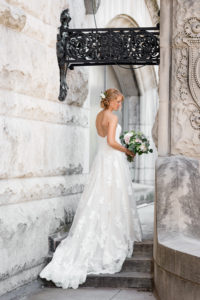 bridal portrait at union station by ashley fisher photography