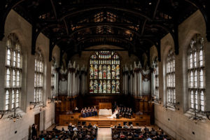 photo of ceremony at graham chapel by ashley fisher photography