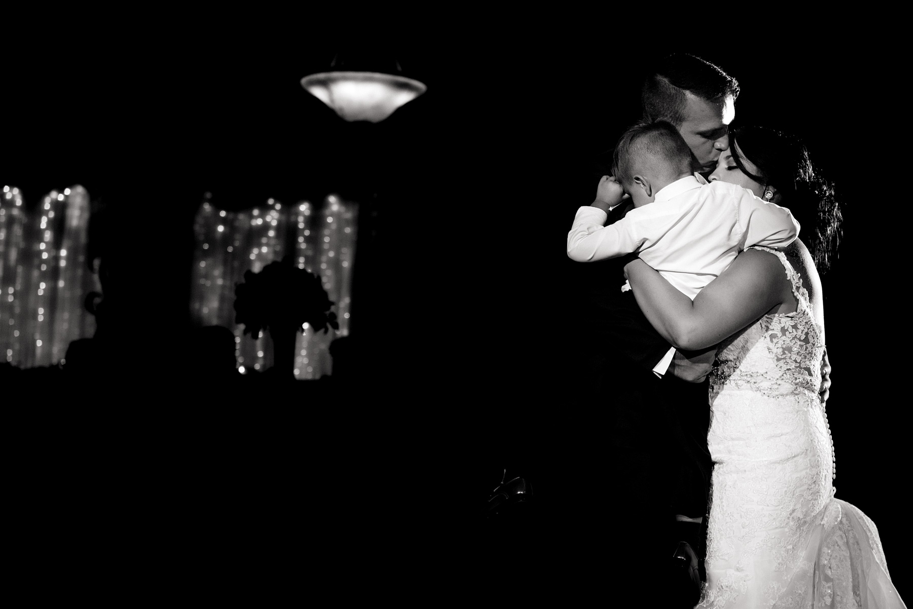 rose gold wedding bride groom and son first dance by ashley fisher photography